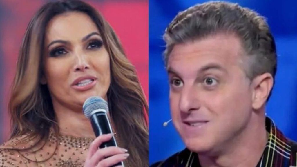 Patrícia Poeta e Luciano Huck no 'Domingão'