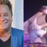 Fã invade palco durante show de Leonardo e é empurrada por segurança