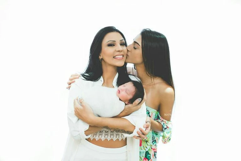 Bia Miranda, Jenny Miranda e Enrico (Reprodução/Instagram)