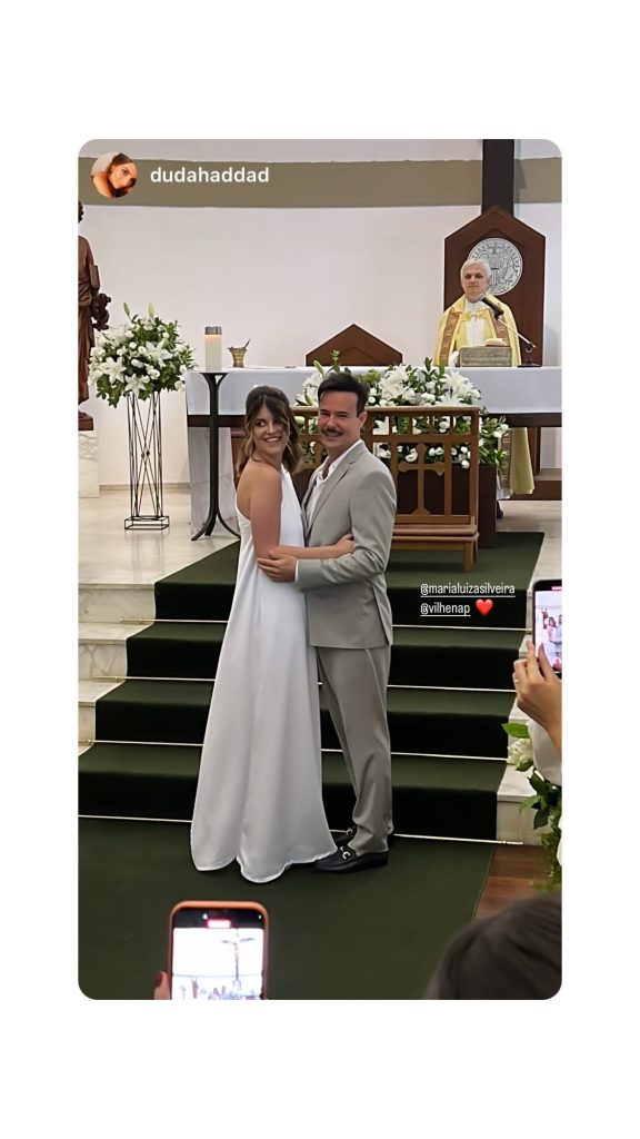 Casamento Paulinho Vilhena. Reprodução/Instagram