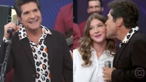 Daniel e Lara no 'Altas Horas' - Reprodução/TV Globo