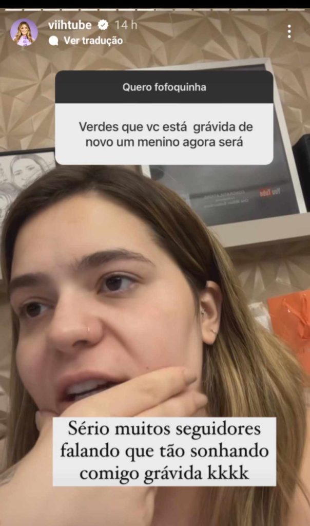 Story de Viih Tube. Reprodução/Instagram