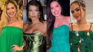 Virginia, Jaquelline, Laís Caldas e Mel Maia usam verde no Natal - Reprodução/Instagram