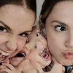 Isabella Scherer com os filhos gêmeos, Mel e Bento