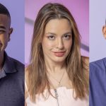 Davi, Beatriz e Lucas Pizane no 'BBB 24'- Reprodução/TV Globo