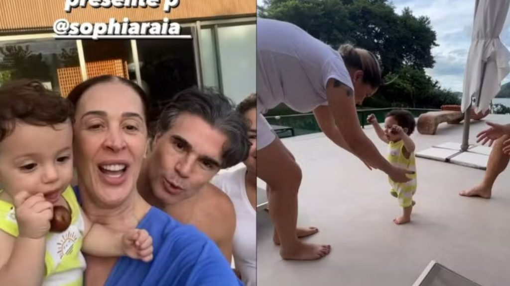 Claudia Raia mostra os primeiros passos de Luca (Reprodução/Instagram)