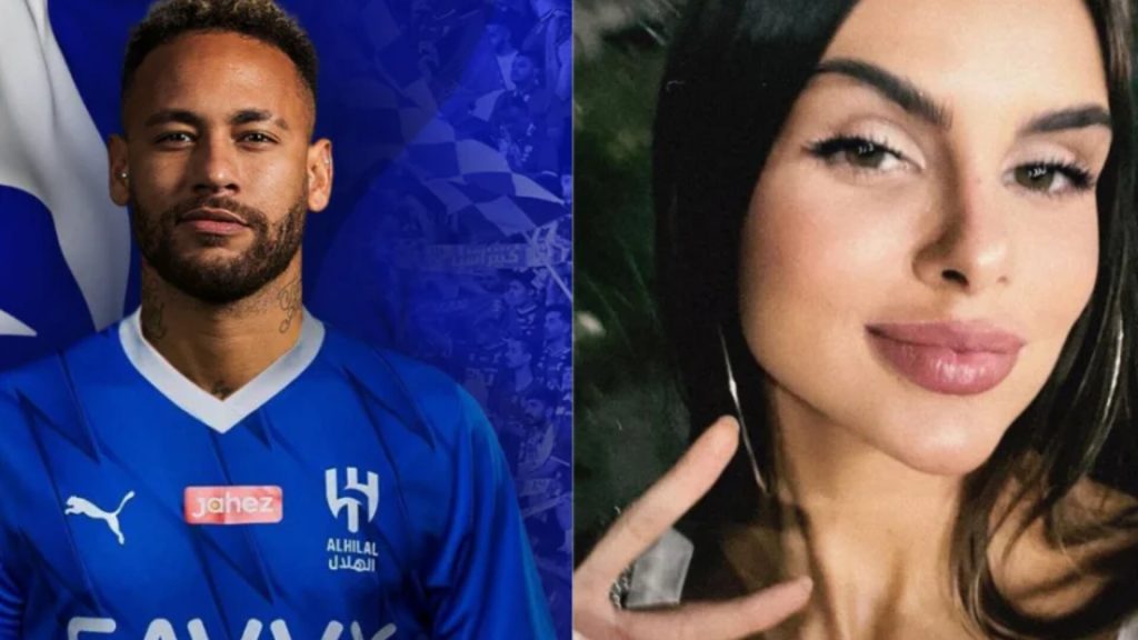 Neymar e Kimberlly, que estaria grávida do jogador