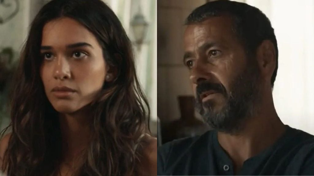 Mariana e José Inocêncio em 'Renascer' - Reprodução/TV Globo