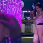 Davi se empolga em festa e beija Pitel no 'BBB 24'