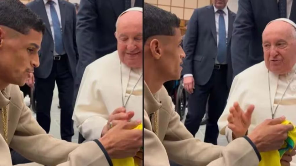 Luva de Pedreiro e Papa Francisco