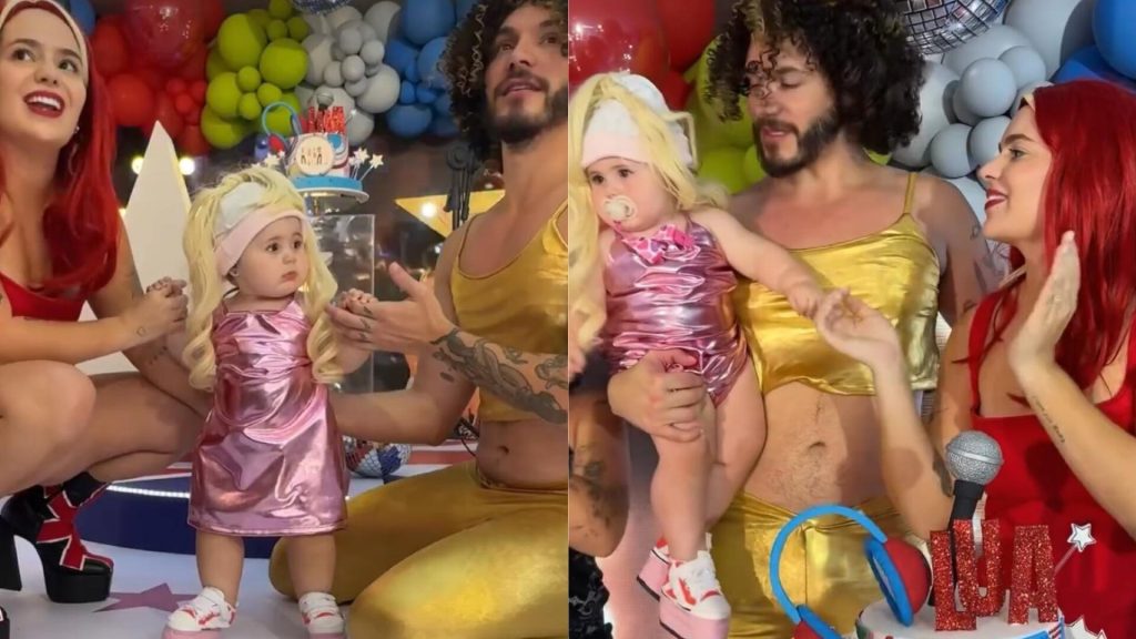 Viih Tube e Eliezer celebram os 10 meses da filha, Lua