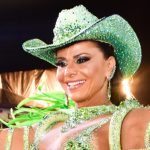Viviane Araújo brilha no desfile da Mancha Verde no Carnaval - Crédito: Leo Franco / AgNews