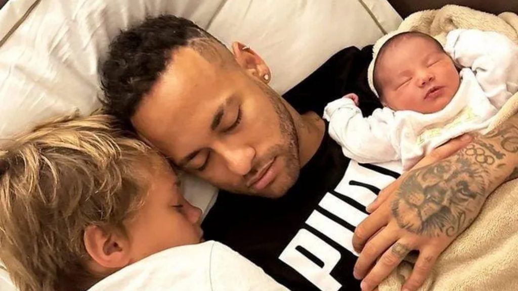 Davi Lucca, Neymar e Mavie (Reprodução/Instagram)