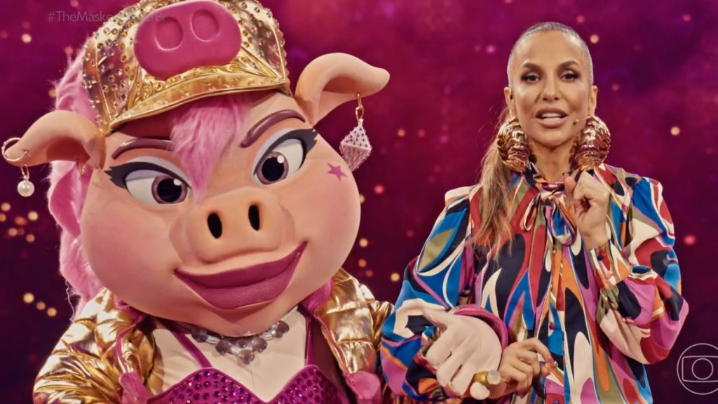 MC Porquinha e Ivete Sangalo no 'The Masked Singer Brasil' - Reprodução/TV Globo