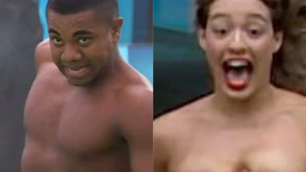 Davi, Beatriz, Matteus, Alane e Isabelle pulam pelados na piscina do 'BBB 24'