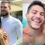 Maíra Cardi, Thiago Nigro e Arthur Aguiar com a filha Sophia