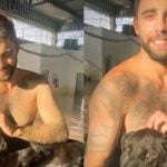 Pedro Scooby adota cachorro que resgatou no Rio Grande do Sul