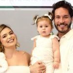 Viih Tube e Eliezer com a filha, Lua