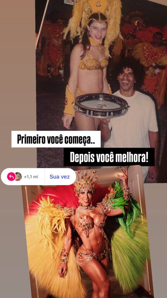 Mudou muito? Rainha de Bateria, Tati Minerato impressiona com antes e depois