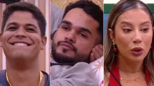 Guilherme, João Pedro, Renata (Reprodução/Globo)