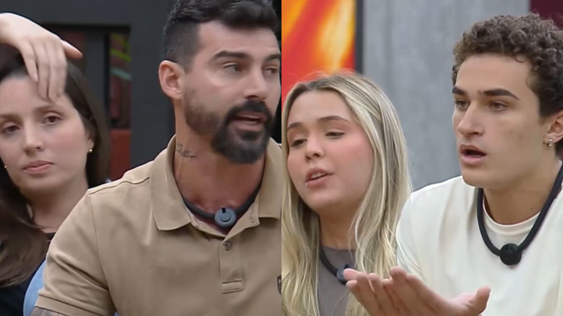 Carol, Radamés, Bia e Gui no 'Power Couple' - Reprodução/Instagram/Record