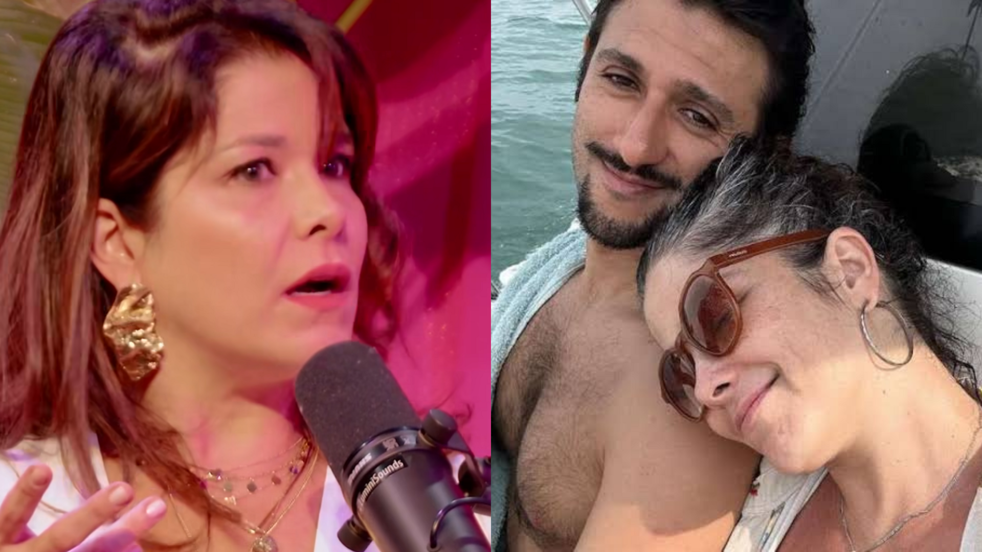 Samara Felippo e Elidio Sanna - Reprodução/Podcast Louva a Deusa e Instagram