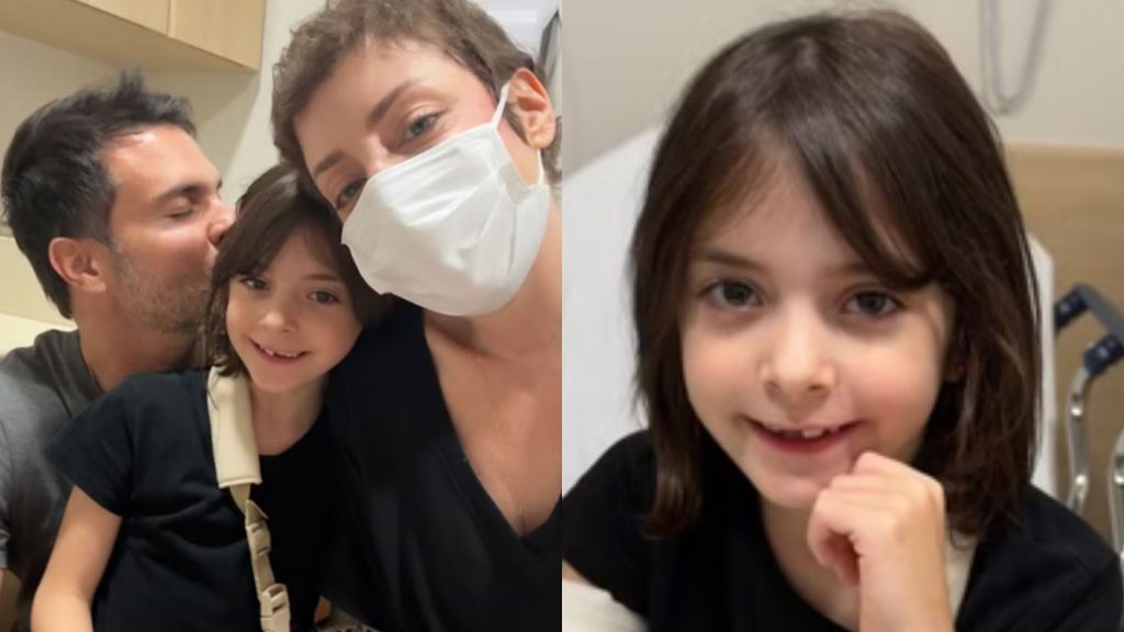 Fabiana Justus com o marido e filha - Reprodução/Instagram