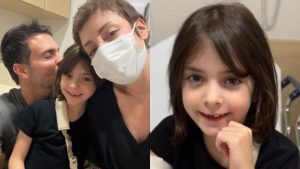 Fabiana Justus com o marido e filha - Reprodução/Instagram