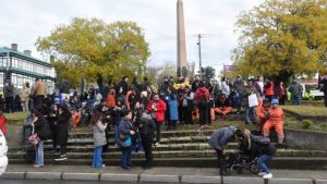 Moradores de Punta Arenas, no Chile - Reprodução/Redes sociais