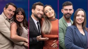 Participantes na DR do 'Power Couple' - Reprodução/Record