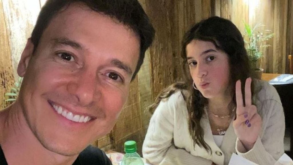 Rodrigo Rado com a filha Maria Viel Faro - Reprodução/Instagram