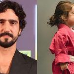 Renato Góes e filha - Reprodução/TV Globo e Instagram