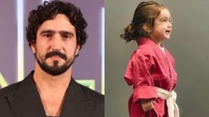 Renato Góes e filha - Reprodução/TV Globo e Instagram