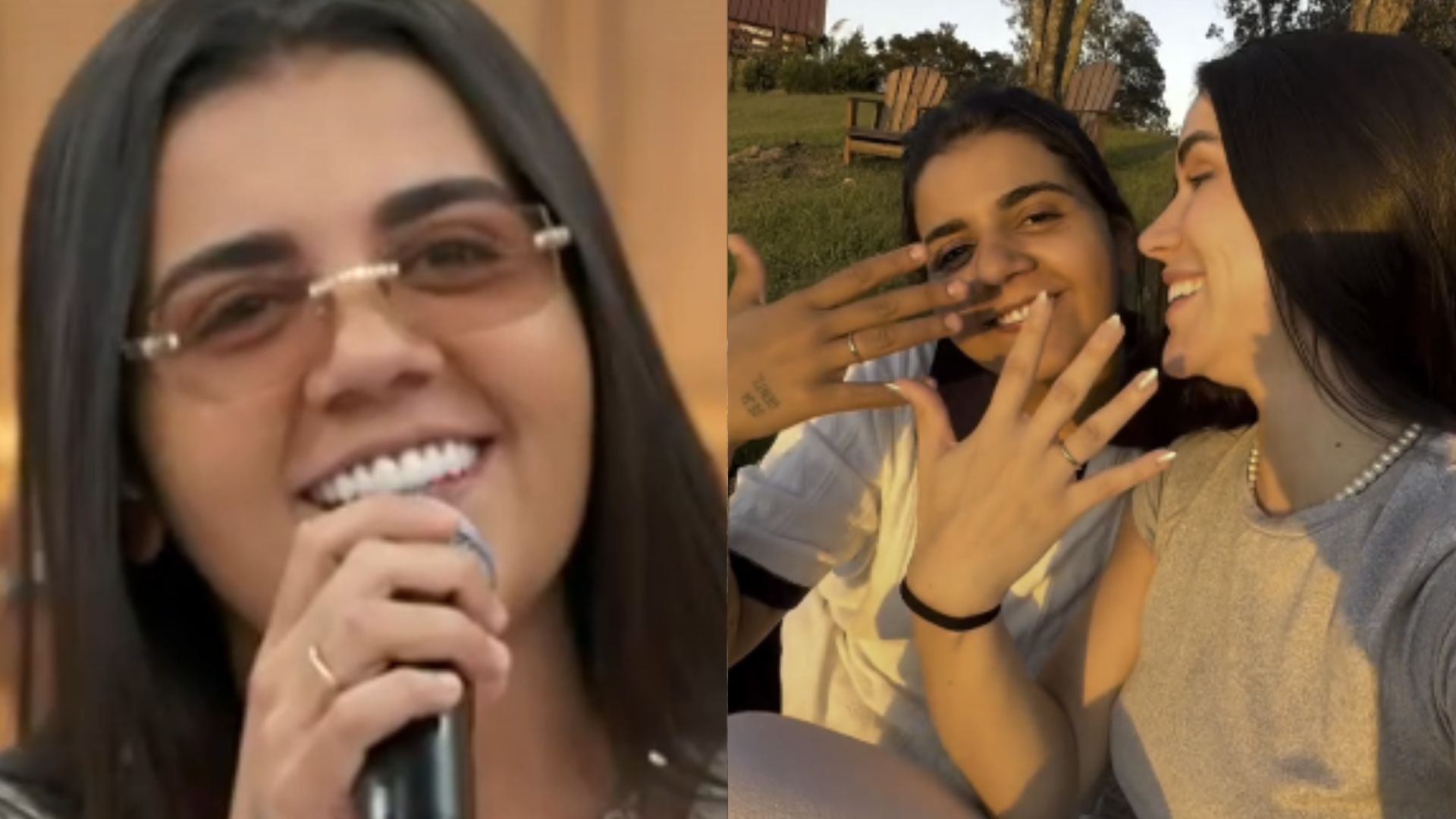 Yasmin Santos e a noite - Reprodução/Globo/Instagram