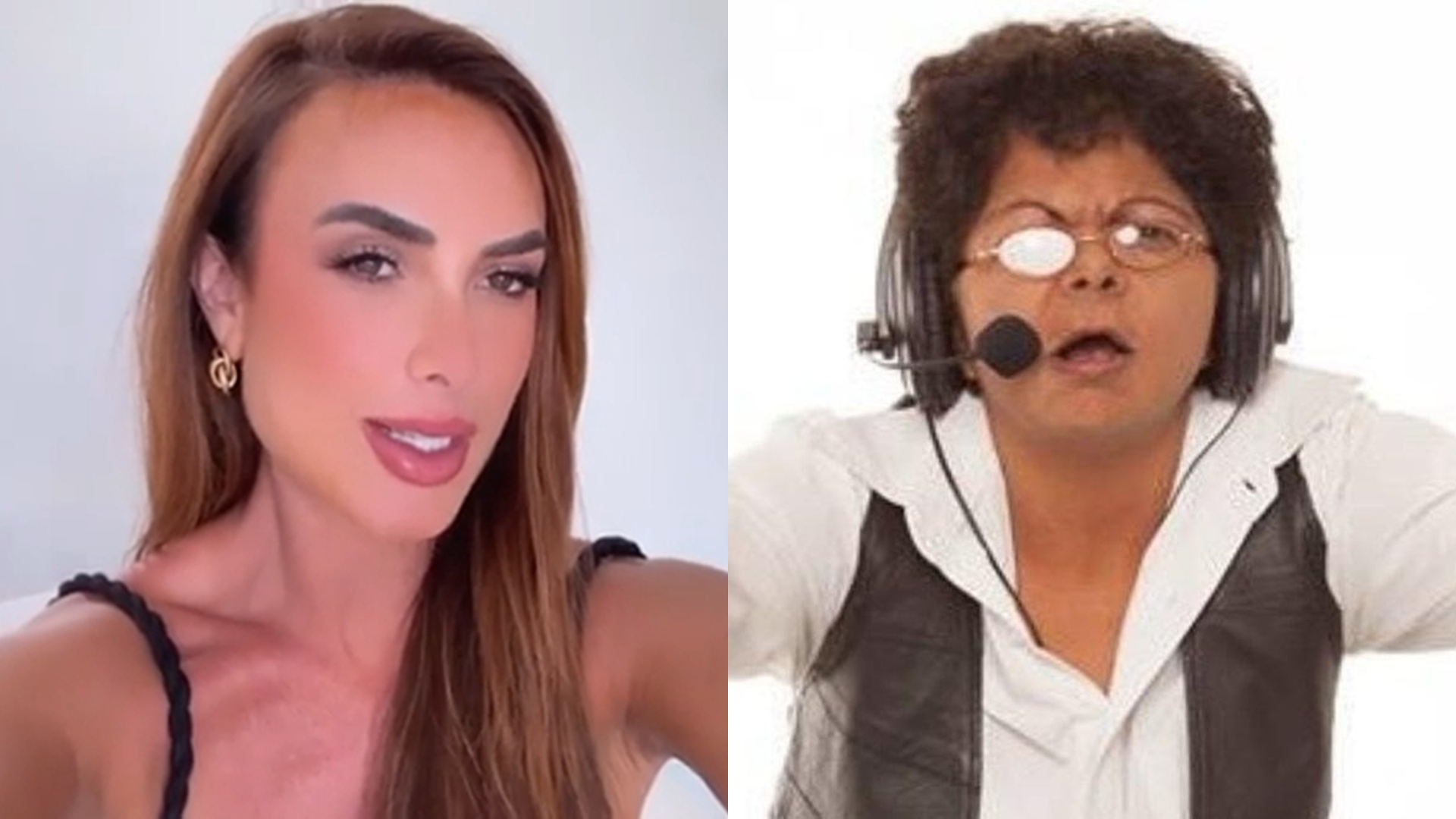 Nicole Bahls e Mônica Vidal de Souza, mais conhecida como Marleninha Mattos